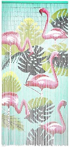 Flamingo Beaded Curtain for Doorway 90 Strands