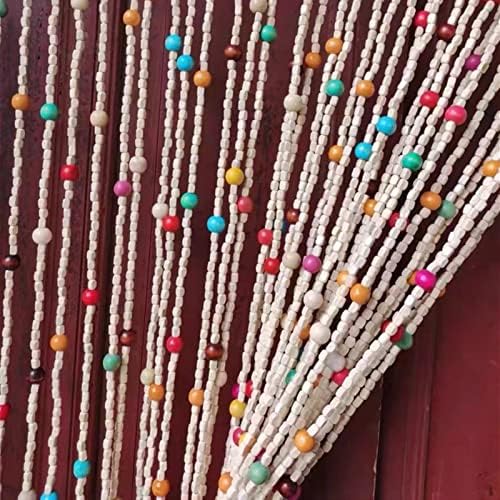 Natural Bamboo Door Beads Curtain Panel