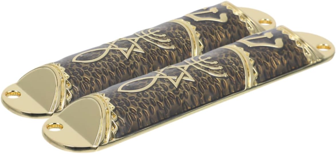 Wakauto 2set Metal Mezuzah Case with Star of David