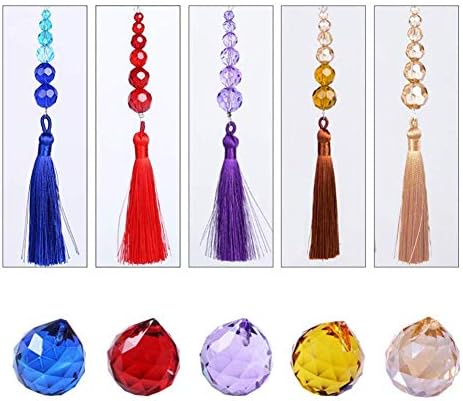 Beaded Curtain Crystal Beads Door String Tassel Screen Panel