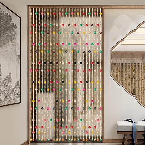 Beaded Curtain Bamboo Door Curtain Natural Decor