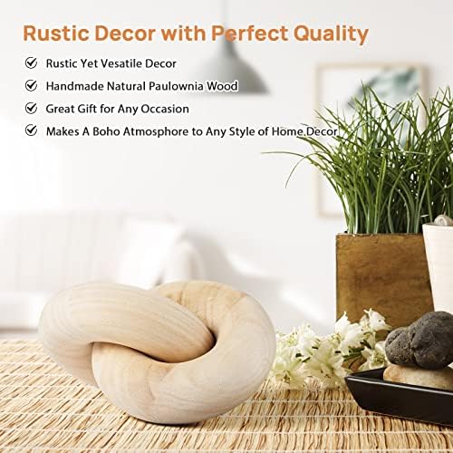 Handcrafted Wood Chain Decor for Home Decor