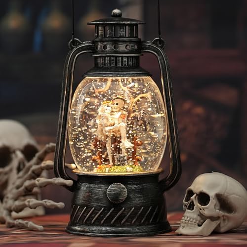 Halloween Snow Globe with Music and Light