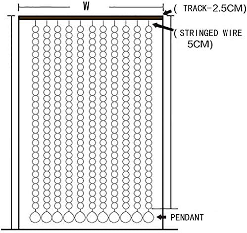 GDMING Beaded Curtain Door Decor Panel Screen