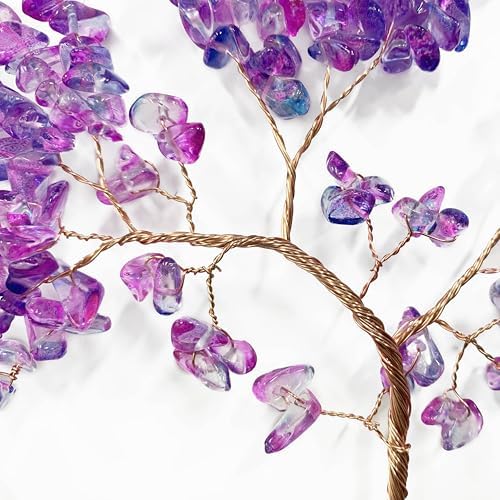 Purple Dream Catcher with Agate Stone and Chakra Gemstone