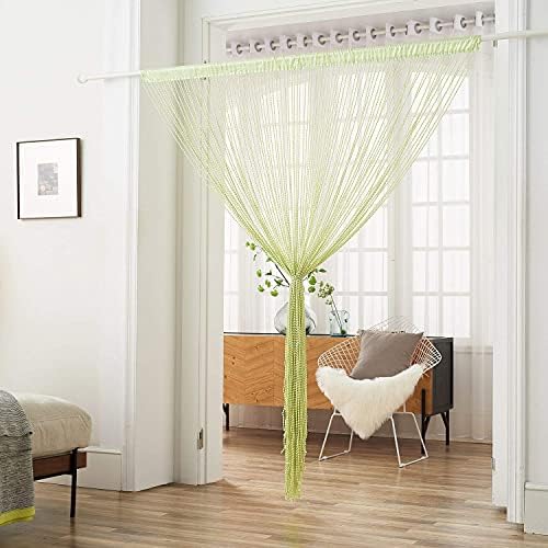 Boho Fringe Curtain for Doorway Privacy 1 Panel 100x220cm