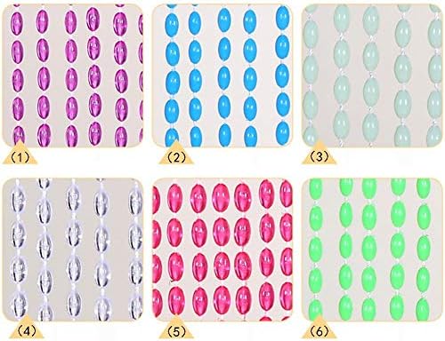 OKUOKA Decorative Bead Curtain with Crystal Imitation Bubbles