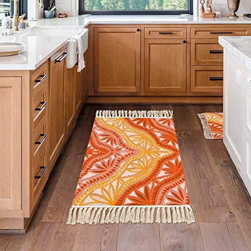 Boho Kid Bedroom Playroom Area Rug with Tassels