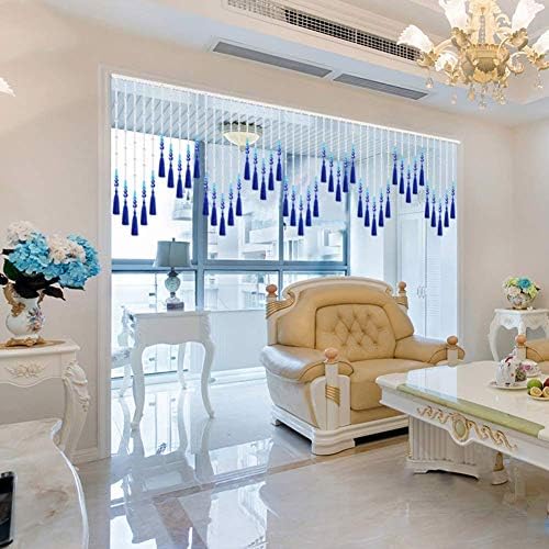 Beaded Curtain Crystal Beads Door String Tassel Screen Panel