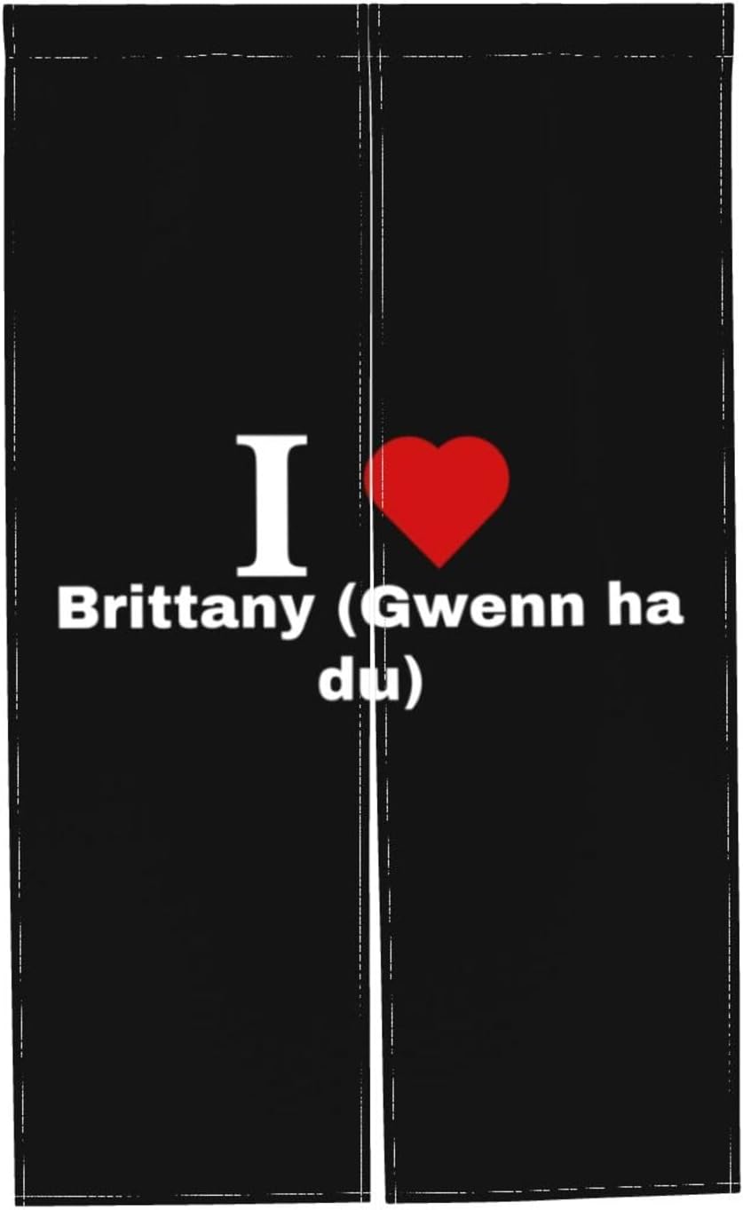 MULIHU I Love Brittany Blackout Curtains for Doorway