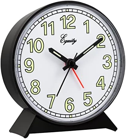 La Crosse Technology Equity Black Battery Operated Analog Alarm Clock