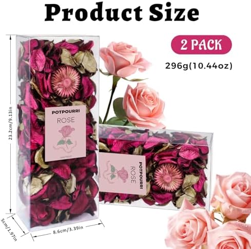 SCENTORINI Rose Scented Potpourri Bags for Home Decor