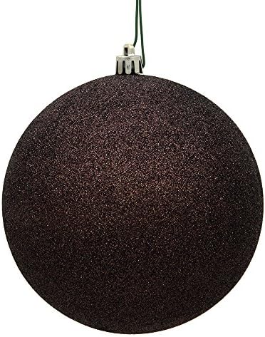 Vickerman 275 Inch Chocolate Glitter Ball Ornament