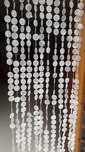 East J Natural Capiz Shell Door Curtain - 10 Strands