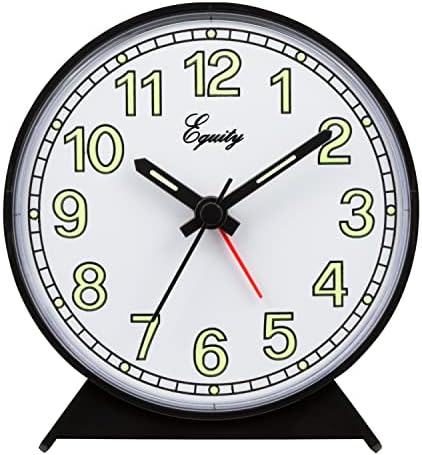 La Crosse Technology Equity Black Battery Operated Analog Alarm Clock