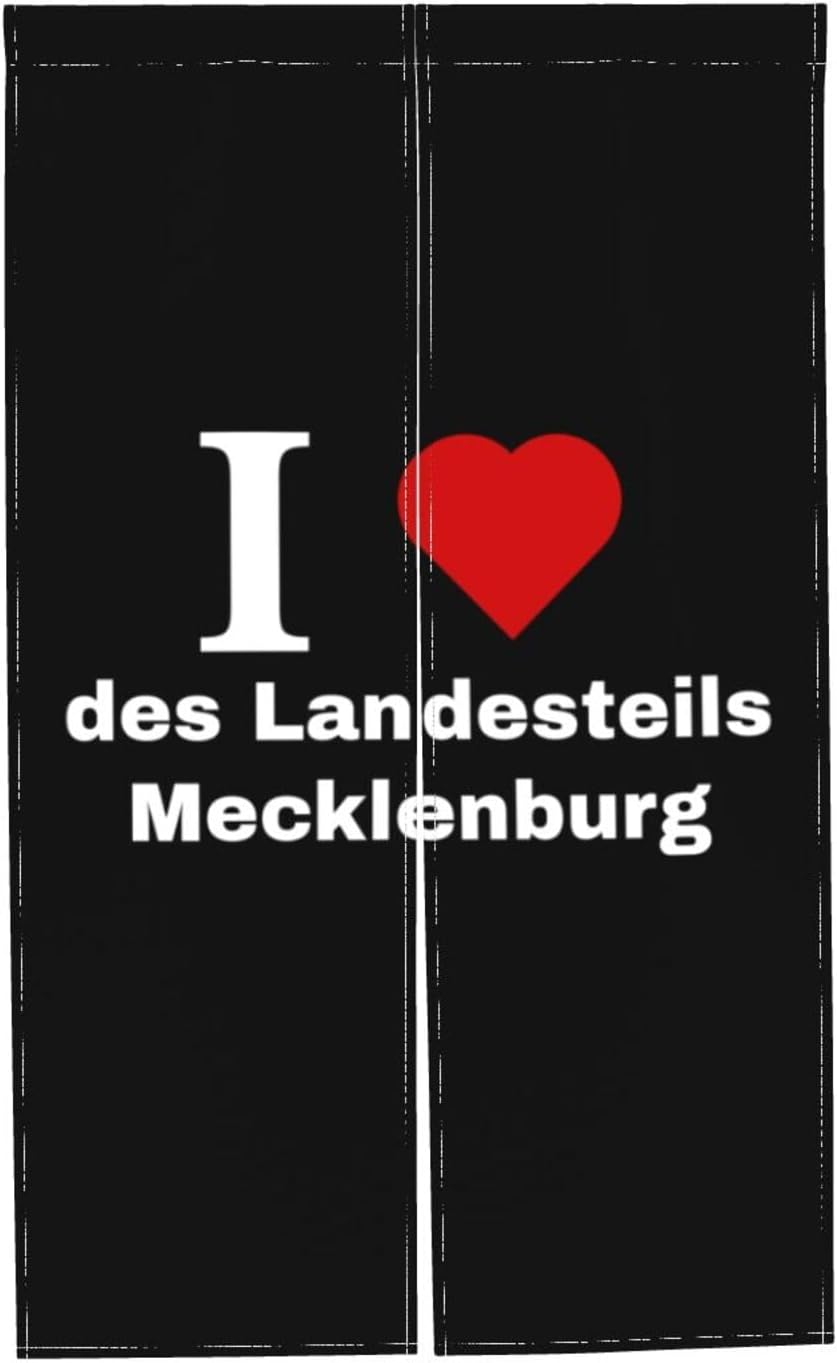 I Love Des Landesteils Mecklenburg Blackout Curtains for Doorways