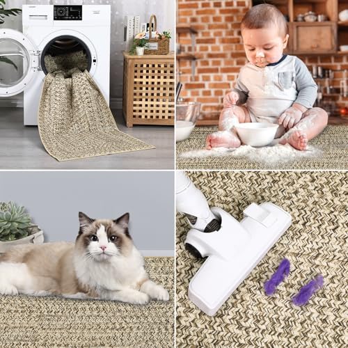 Runner Rug Print Braided Hallway Area Rug 2 x 6