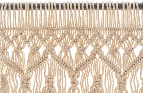 Macrame Boho Curtains for Doorway and Kitchen Valance