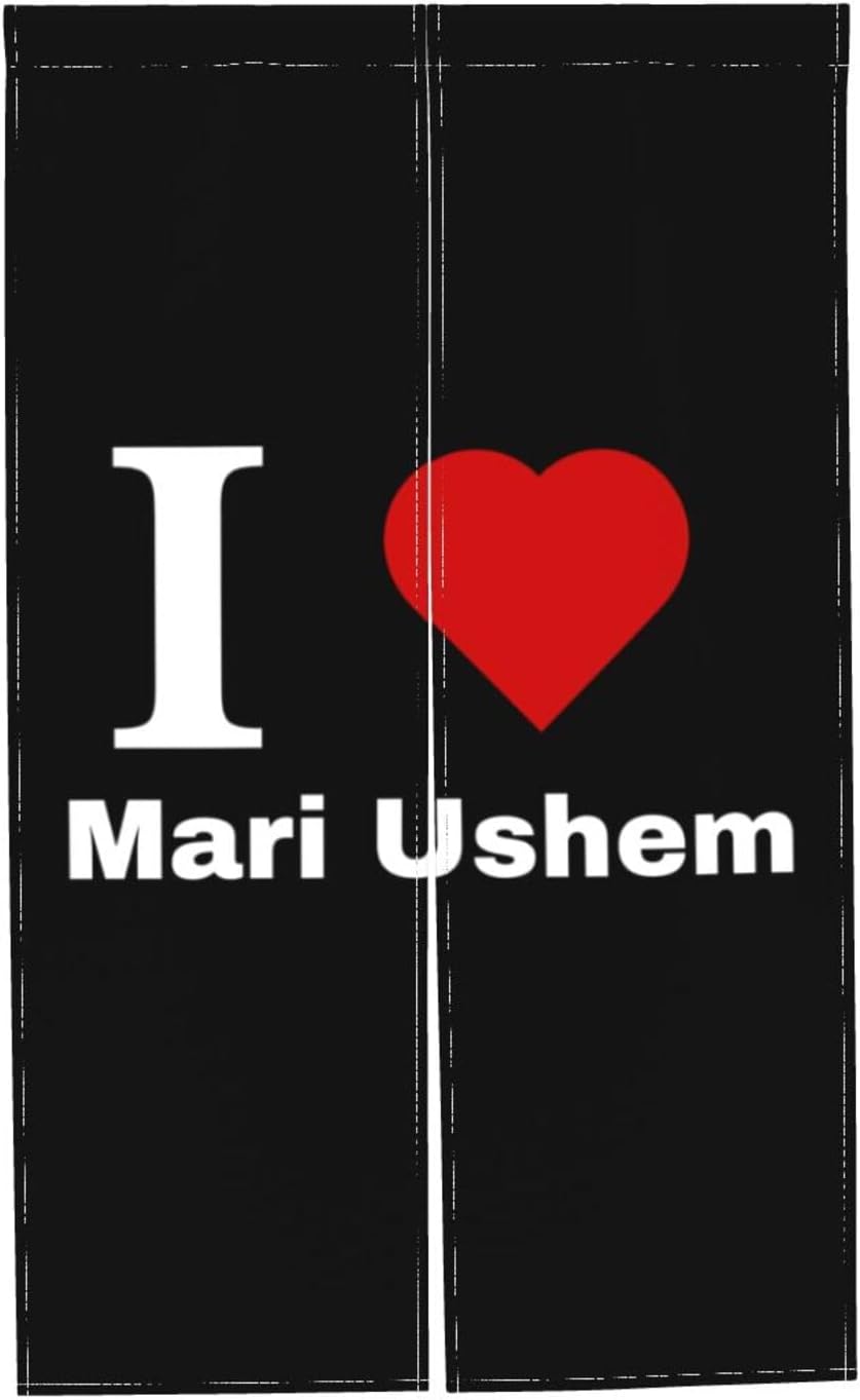 I Love Mari Ushem Blackout Curtains for Doorways and Windows