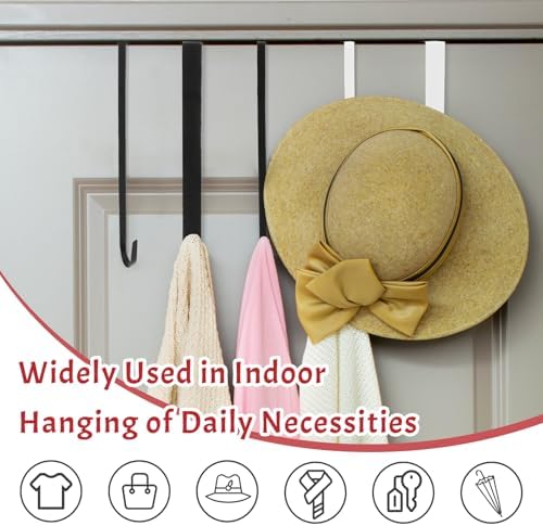 12 Inch Narrow White Wreath Hanger for Front Door