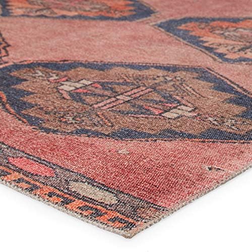 Jaipur Living 2x8 Runner Rug Dark Pink Blue