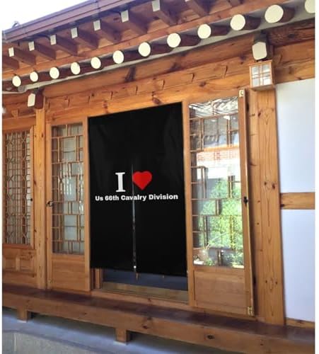 I Love Us 66th Cavalry Division Blackout Curtains for Doorway