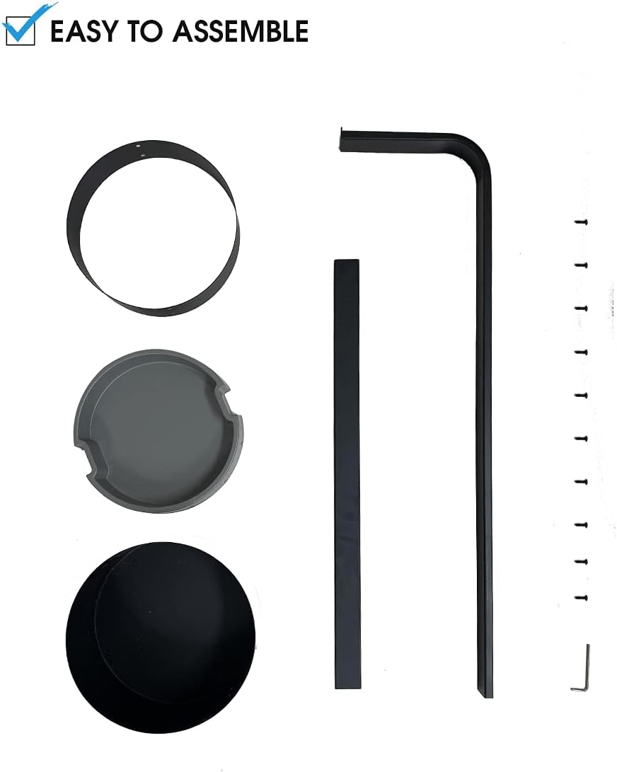 JackCubeDesign Black Steel Umbrella Stand Entryway Organizer