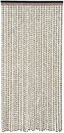Natural Wood Bamboo Beaded Curtain Room Divider Decorative
