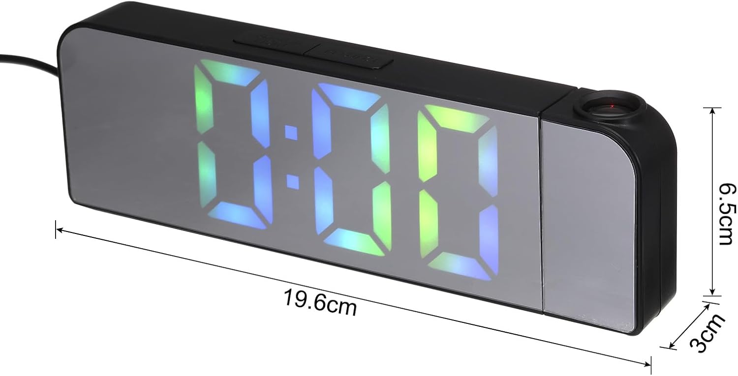 Uxcell Rainbow Light Alarm Clock with USB Charging