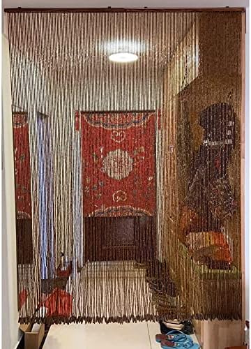 Natural Bamboo Beaded Curtain for Room Divider