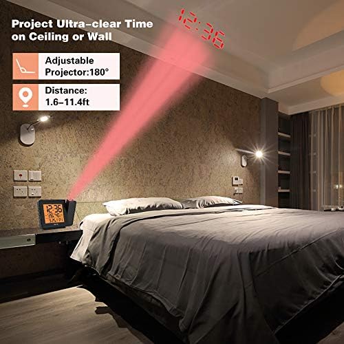 BALDR Projection Alarm Clock with Temperature Display