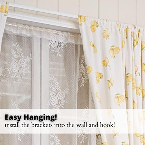 Yafa Home Fashion Heavy Duty Single Adjustable Window Rod