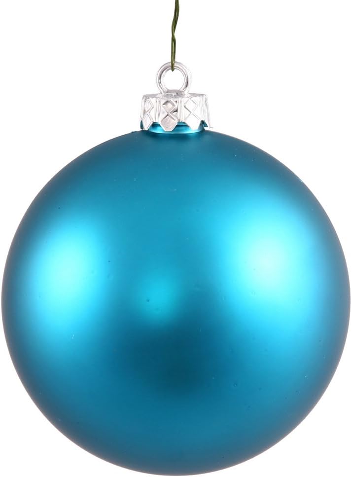 Vickerman 3 Inch Turquoise Matte Ball Ornament 32 per Box