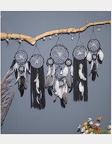 Set of 5 Boho Dream Catcher Wall Decorations