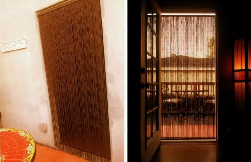 ABeadedCurtain 125 Strand Dark Brown Beaded Curtain