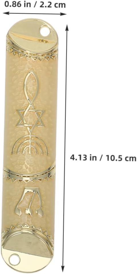 Cabilock 2 Sets Cultural Jewish Mezuzah Door Blessing Decorations