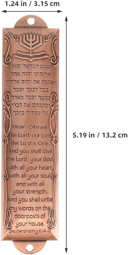 LUOZZY 2pcs Israeli Mezuzah Door Decor with Scrolls