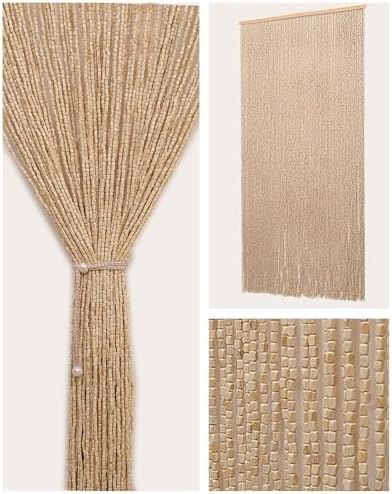 Erfolkerz Bamboo Beaded Curtain 355 x 79 Insect Screen