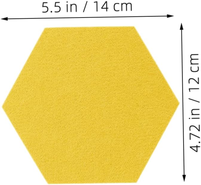 20pcs Hexagon Felt Bulletin Boards for Office and Home