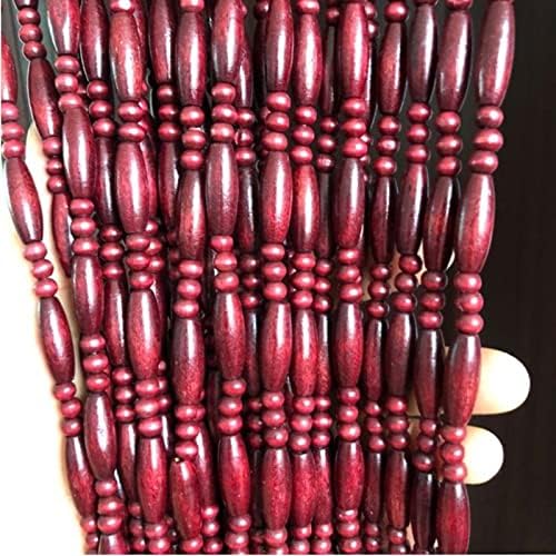 Wooden Beaded Door Curtain with 55 Strands