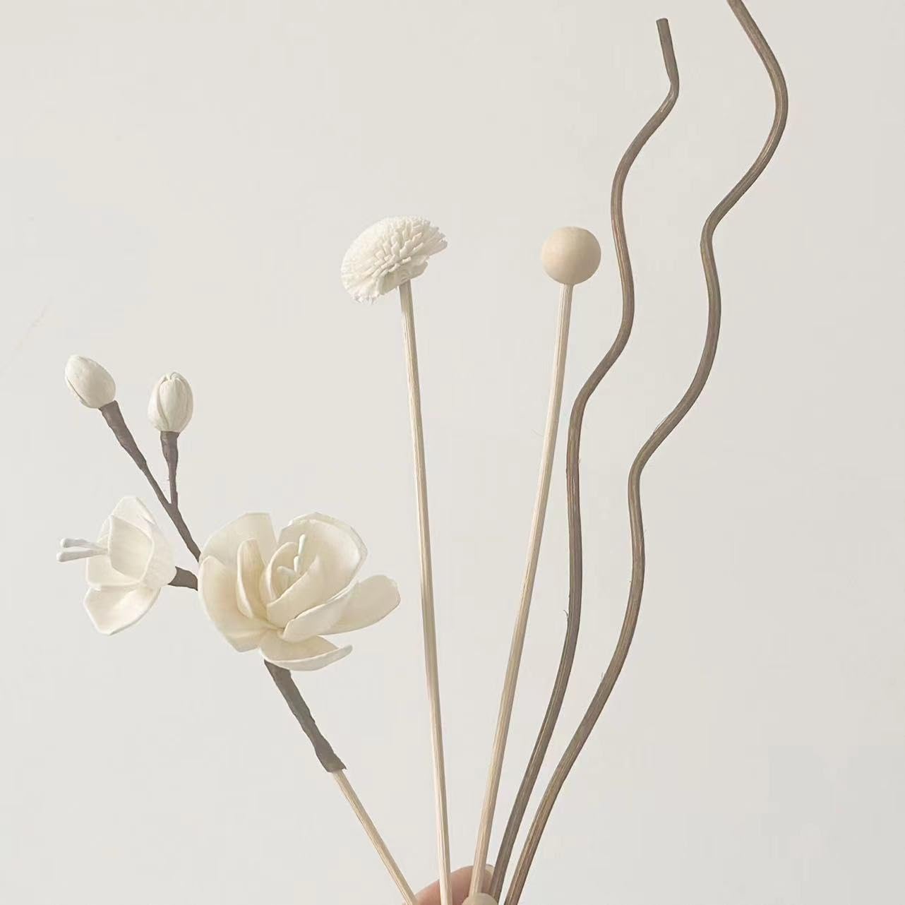 TALTAW White Rose Reed Diffuser Sticks 5 Pcs Set