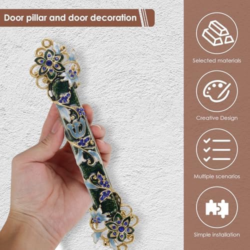 Tzgsonp Mezuzah Scroll Door Metal Case Style 4
