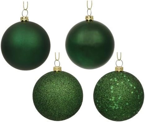 Vickerman 275 Inch Emerald 4 Finish Ball Ornament 20 Pack