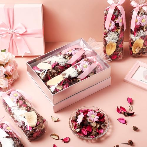 Nuanchu 8 Pack Rose Scented Potpourri Dried Flowers Home Decor