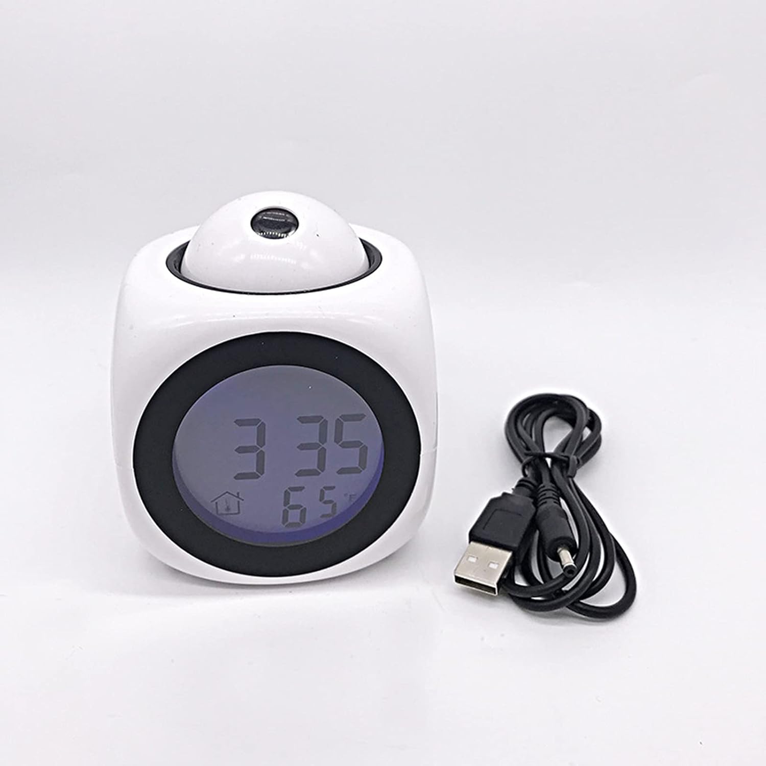 YHan Projection Alarm Clock with Voice and LED Display