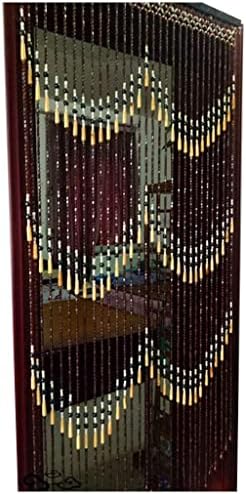 ZHOUXIAO Wood Beaded Curtain 90x180cm