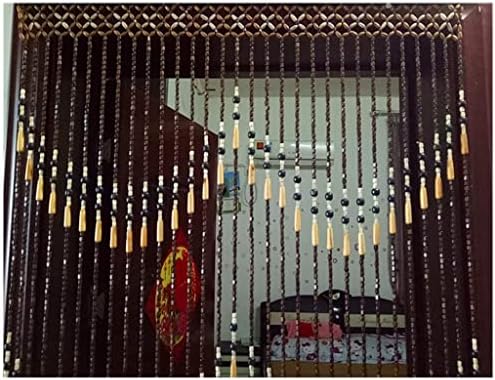 ZHOUXIAO Wood Beaded Curtain 90x180cm