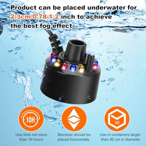 FITNATE Mist Maker with 12 LED Lights