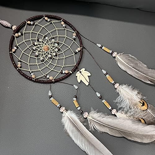 Dream Catchers Wall Decor Brown Feathers 256 Inch Hand Woven