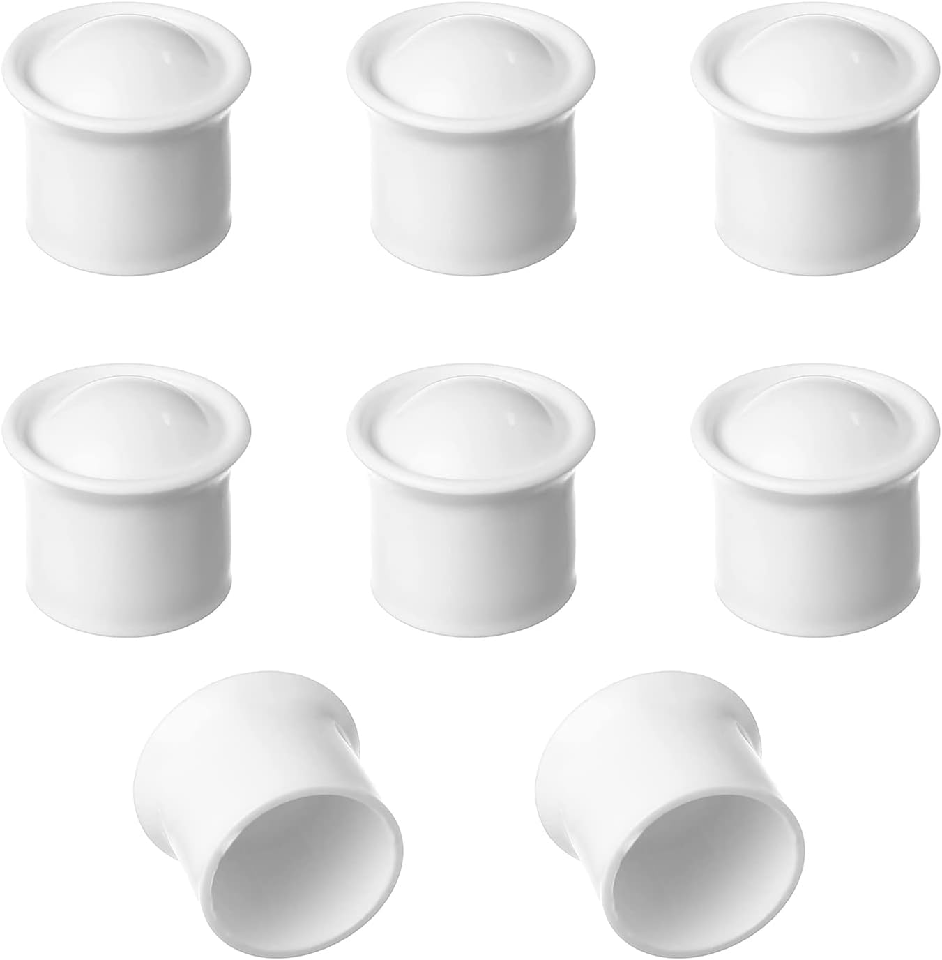 Yinpecly 8 Pcs Plastic Curtain Rod End Cap for 11 Inch Diameter